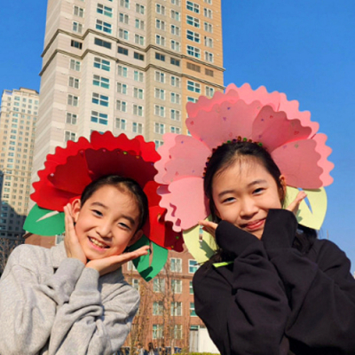 [미아아트] 카네이션 머리띠 만들기 스승의날 어버이날 선물 이벤트 종이 인간 화환 DIY 키트