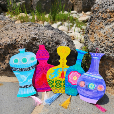 [미아아트] 전통 화병 만들기 꾸미기 키트