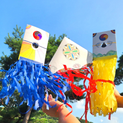 [미아아트] 전통 종이 연 만들기 4인 1세트