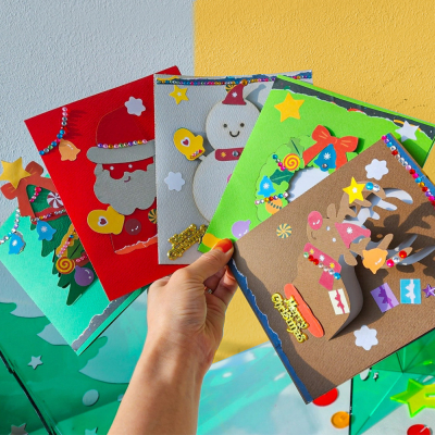 [미아아트] 크리스마스 입체 카드 만들기 5종 DIY키트