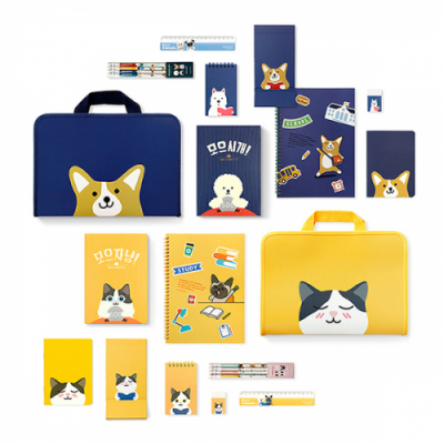 [북프렌즈] 리딩펫 지퍼파일 코인북 문구세트