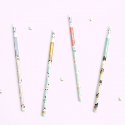 [북프렌즈] 리딩펫 지우개 연필 4종 패키지 (리딩캣)