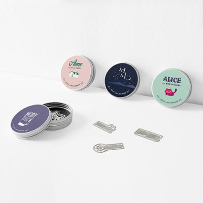 [북프렌즈] 원형 틴케이스 북라인마커 세트