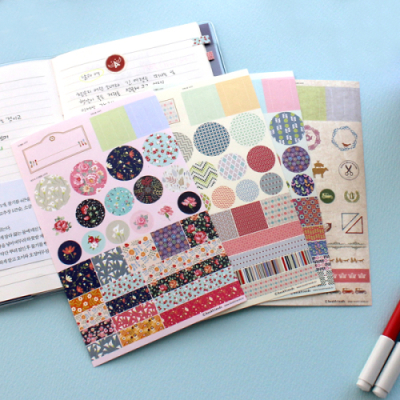 [북프렌즈] 데코 스티커 4종 패키지