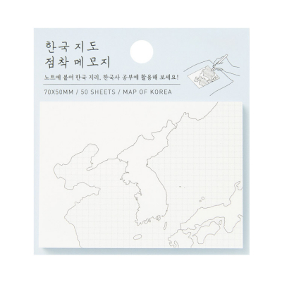[아트박스] 한국지도 점착 메모지