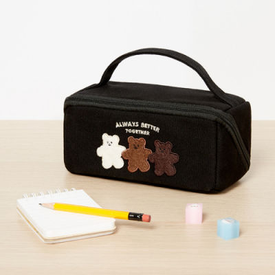 아트박스] 곰세마리 지퍼파우치