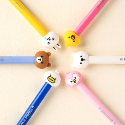 [아트박스] 동물머리 똑딱펜 (4종)
