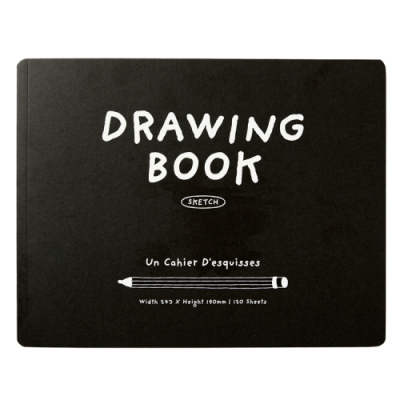 [아트박스] 블랙펜슬 드로잉북