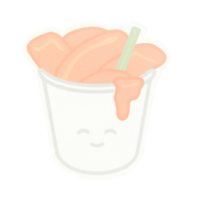 [아트박스] 컵볶이 점착메모지