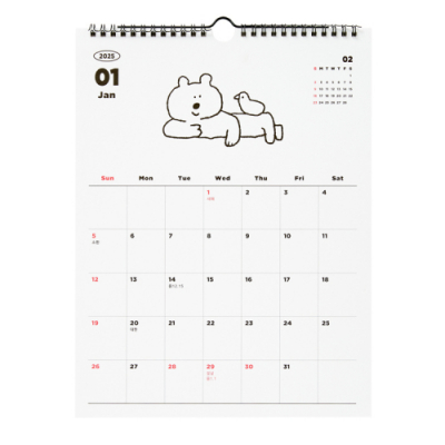 [아트박스] 2025 두들 벽걸이 달력