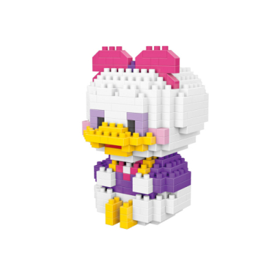 [아토블럭] 나노블럭 핑크 리본 오리 295LN