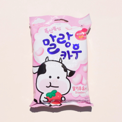 [과자마켓] 말랑카우 딸기 79g