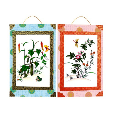 [미술샘] 전통벽걸이-초충도