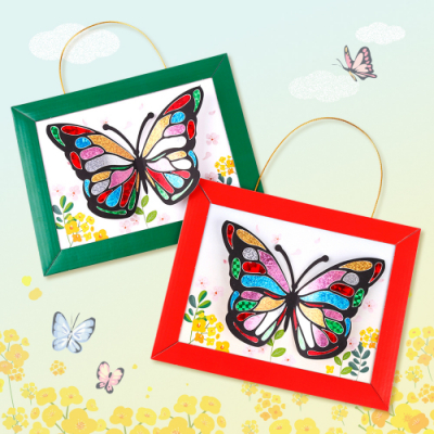 [미술샘] 포일아트 나비액자