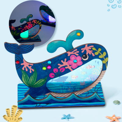 [미술샘] 우드고래 장식