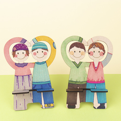 [미술샘] 사랑해요 핸드폰 거치대