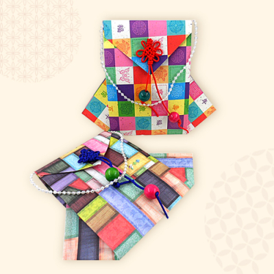 [미술샘] 복주머니 핸드백 (종이접기)