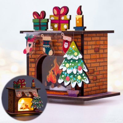 [미술샘] MDF 벽난로 만들기