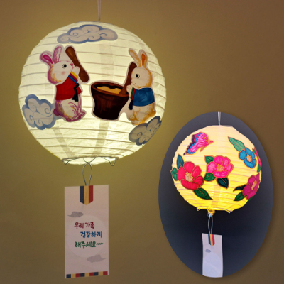 [미술샘] 한지 보름달 소원등