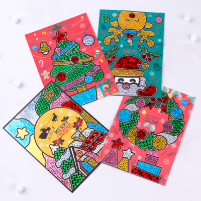 [미술샘] NEW 메리크리스마스 포일카드 (4종 set)