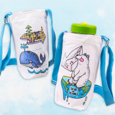 [미술샘] 깨끗한 지구 텀블러가방