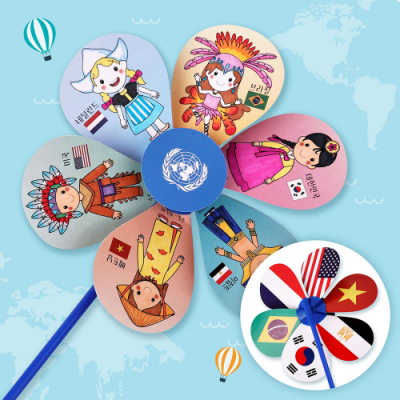 [미술샘] 세계여러나라 바람개비