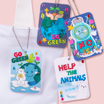 [미술샘] 지구사랑 가방걸이