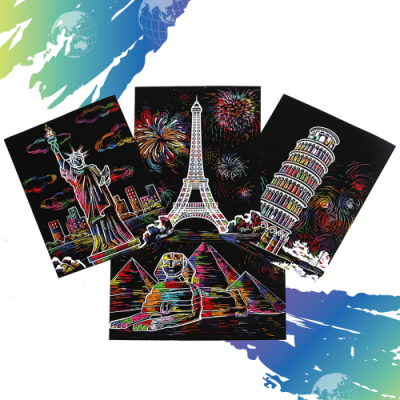 [미술샘] 세계여러나라 문화유산 스크래치