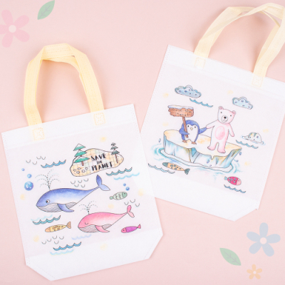 [미술샘] 보조가방-지구를 살려주세요