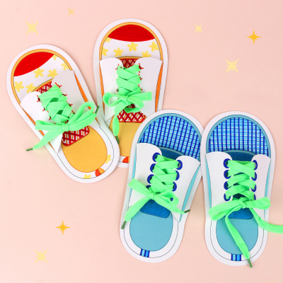 [미술샘] 소근육 활동- 운동화 꾸미기 한쌍