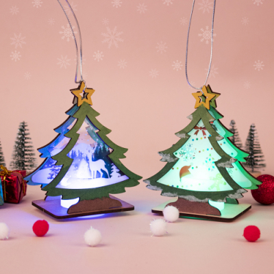 [미술샘] 우드트리 오너먼트 조명등