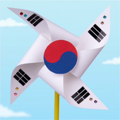 [미술샘] 태극기 바람개비