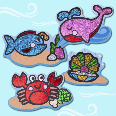 [미술샘] 여름 포일아트 스티커