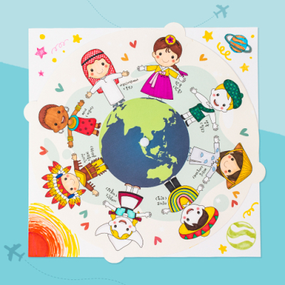 [미술샘] 빙글빙글 세계여러나라친구들