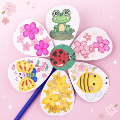 [미술샘] 봄 바람개비 (스티커 제공)