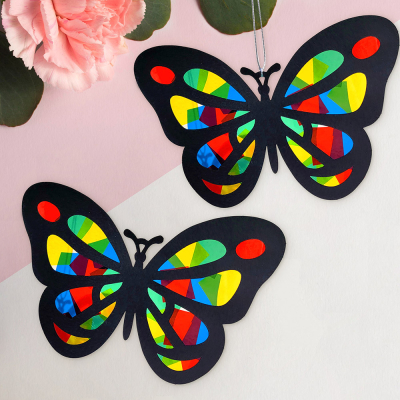 [미술샘] 무지개 나비 썬캐쳐 (2인용)