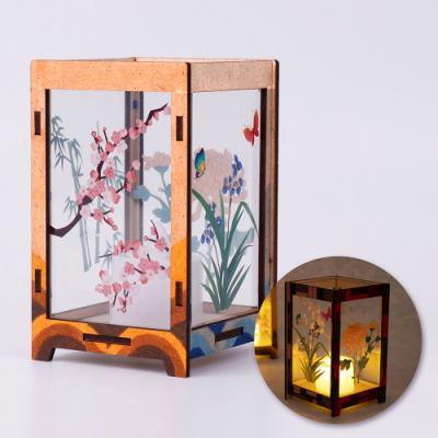 [미술샘] MDF 사군자 투명 장식등