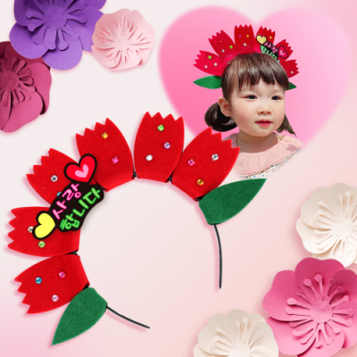 [미술샘] 큐티 카네이션 머리띠