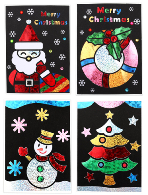 [미술샘] 메리크리스마스 포일카드 4종set