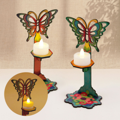 [미술샘] MDF 전통 나비촛대 만들기