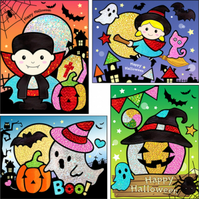 [아트롤링]포일아트 해피할로윈(4종택1)