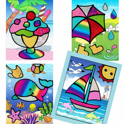 [아트롤링]포일아트 여름(4종택1)