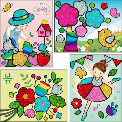 [아트롤링]포일아트 봄(4종택1)