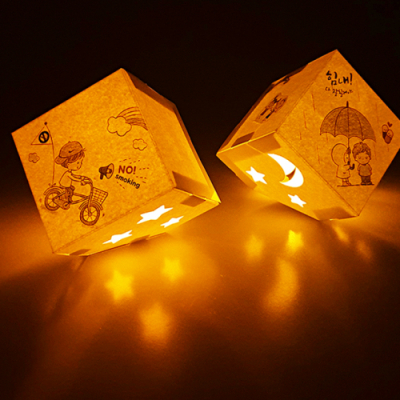 [아트롤링]투명스티커 무드등(흡연 학폭예방 택1)