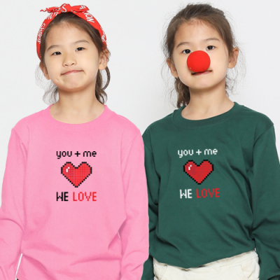 [탑앤탑] No.25 픽셀위러브 (긴팔 / 30수 / 전사)