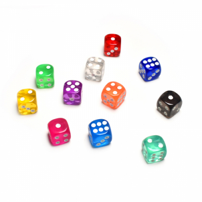 [놀이속의세상] 컬러 투명 주사위 대사이즈 (11종)