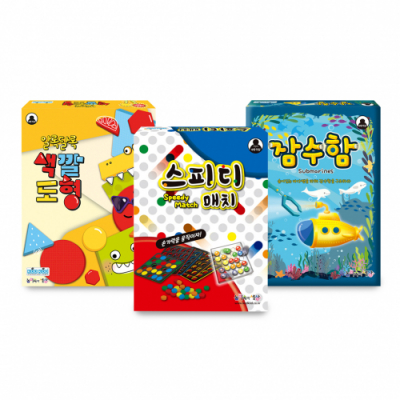 [놀이속의세상] 소근육 발달 보드게임 세트(3종)