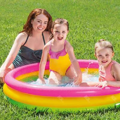 [키즈비전] 168 무지개원형풀장 캠핑풀장 볼풀장