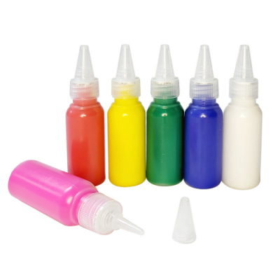 [아쎈제이제이] 뾰족캡물감 6색 30ml 수채물감 그림물감