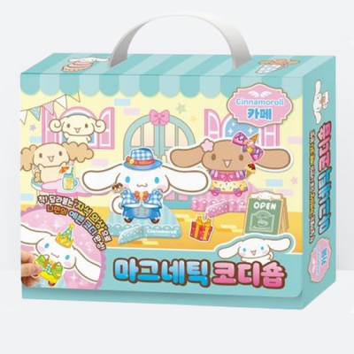 [아쎈제이제이] 산리오캐릭터즈 시나모롤 카페 마그네틱 코디숍